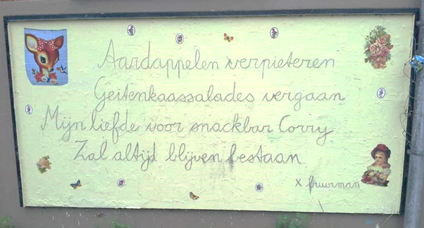 Een Ode voor Snackbar Corry, Nijmegen Oost 2018 Een Ode voor Snackbar Corry, Nijmegen Oost 2018